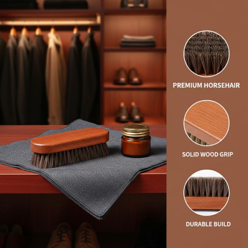 1PC 나무 신발 브러쉬 말털 가죽 신발을 위한 부드러 - Leather Shoe Polish 리뷰 및 가격