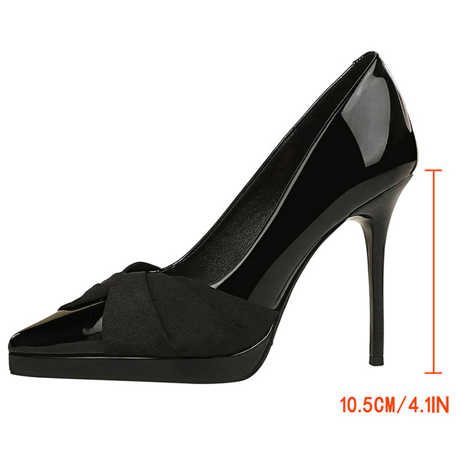 여성용 10.5cm 플랫폼 하이힐 에나멜 가죽 여성 펌 - Shoe Tree 리뷰 및 가격
